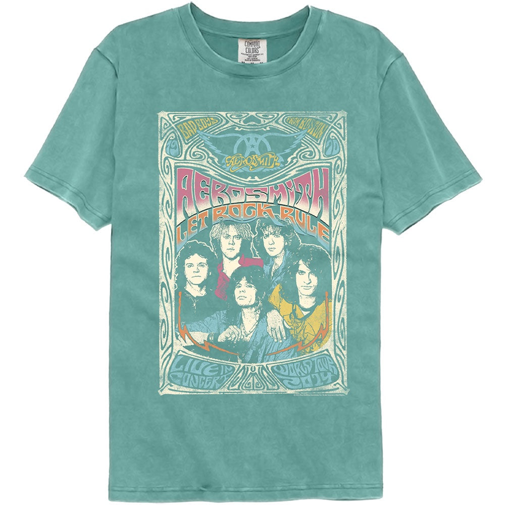 Aerosmith Let Rock Rule Seafoam T-Shirt