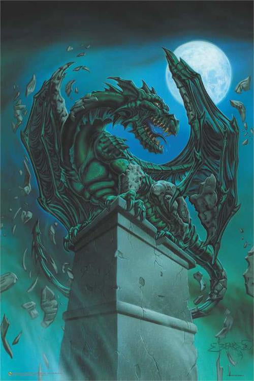 Awakening Gargoyle by Ed Beard Poster