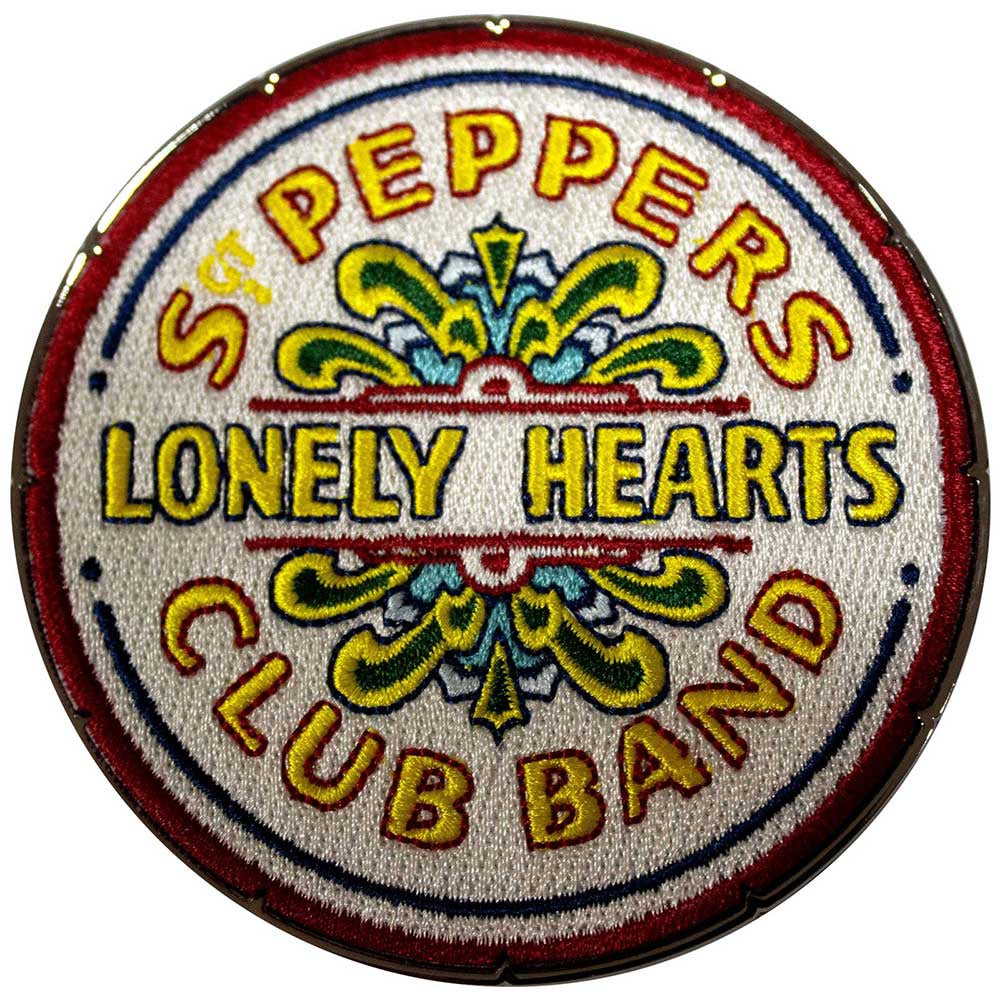 Beatles Premium Fridge Magnet Sgt Pepper Drum Patch