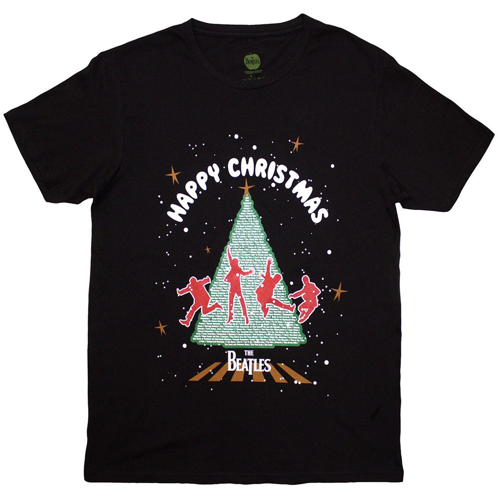 THE BEATLES UNISEX T-SHIRT: CHRISTMAS TREE