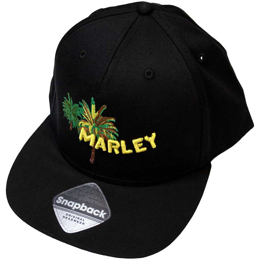 BOB MARLEY UNISEX SNAPBACK CAP: PALM TREES