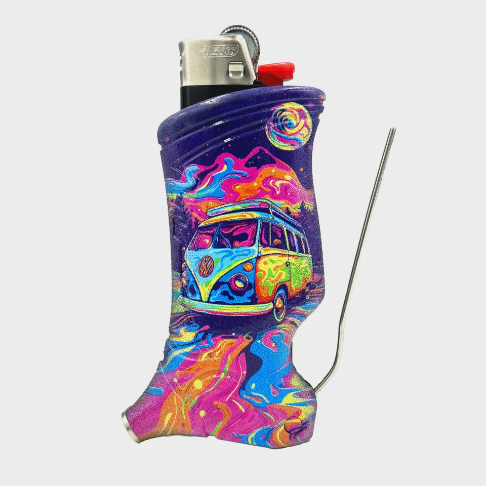 Toker Poker "Trippy Hippy" Lighter Sleeve