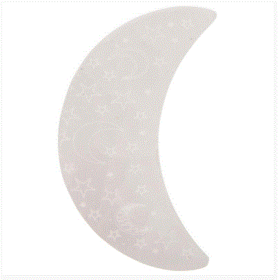 Benjamin - 3' Selenite Moon w/Stars