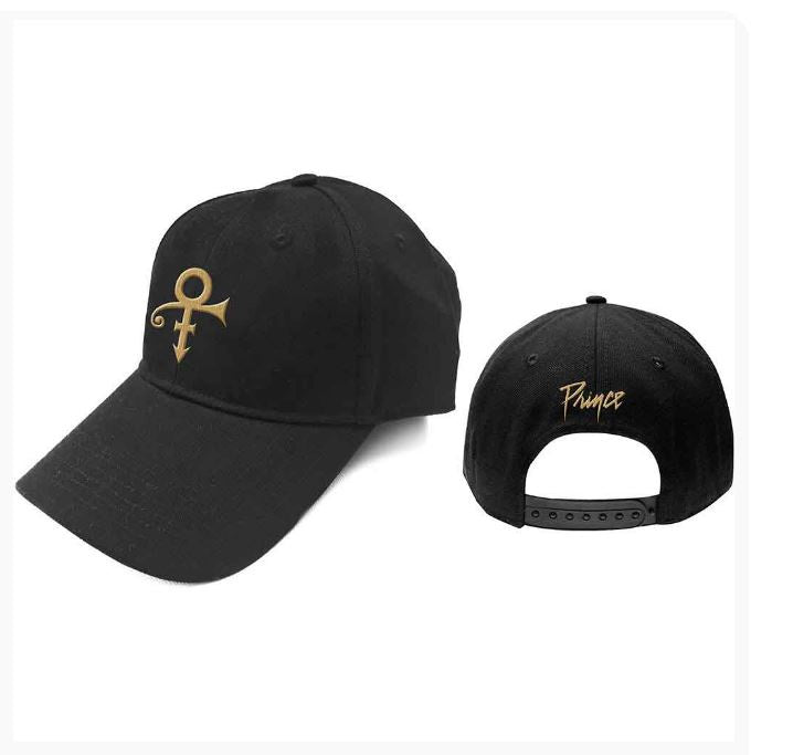 Prince Unisex Baseball Cap - Gold Symbol (Black)