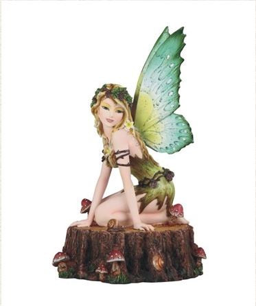 Green Earth Fairy on Tree Statue 91964