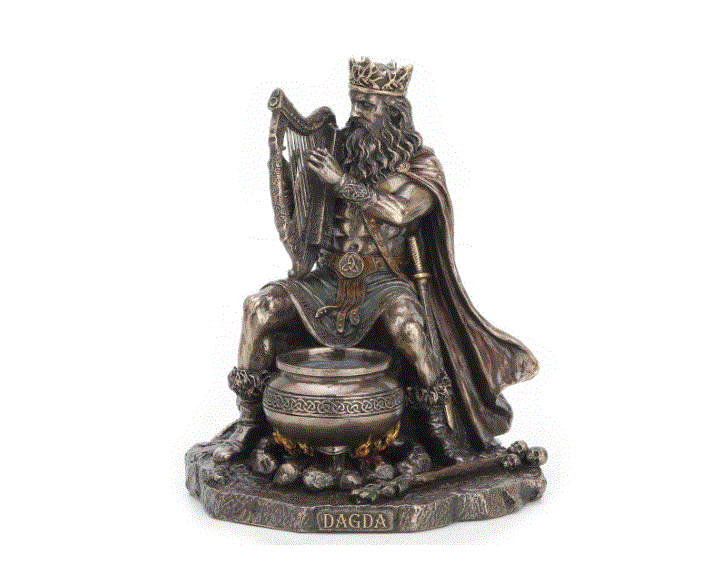 The Dagda Celtic God & Druid King Bronze Statue 77770