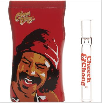 Cheech & Chong 3.8" Dugout w/Borosilicate Taster - Pop Art