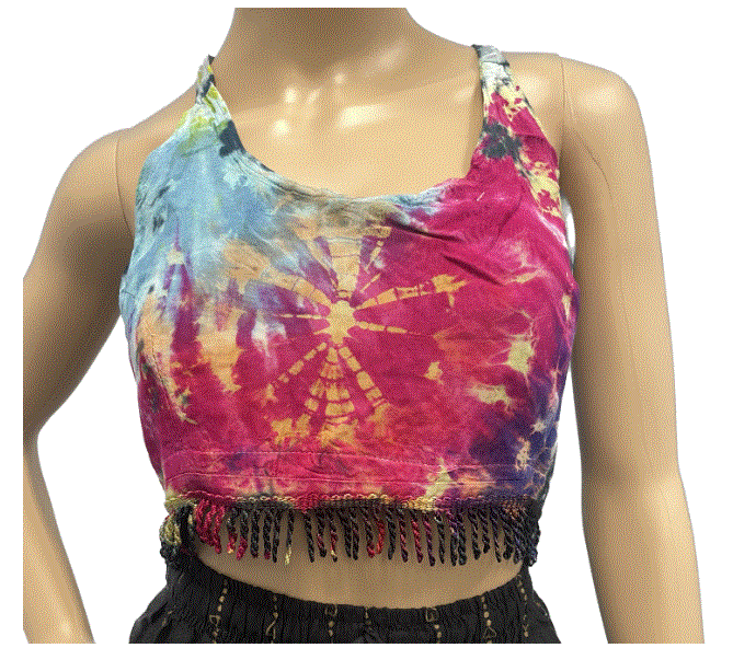 Magic Touch - Tie Dye Crop Tie Top