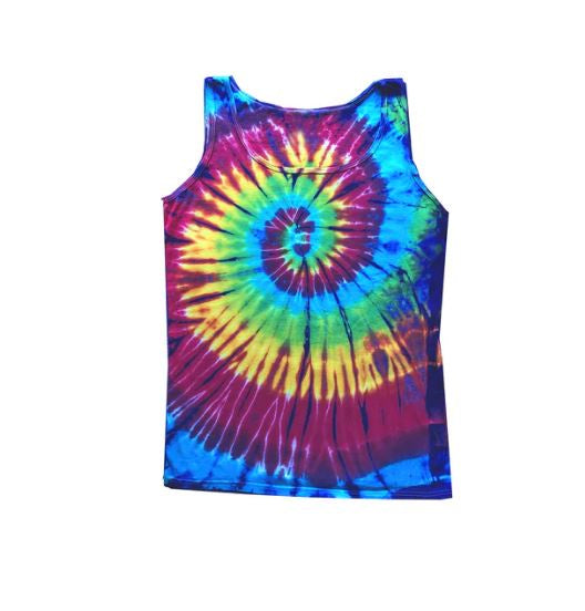 HappyLife - Rainbow Spiral Tie Dye Women's Tank Top