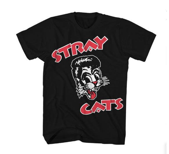 Stray Cats Cat Head Logo T-Shirt