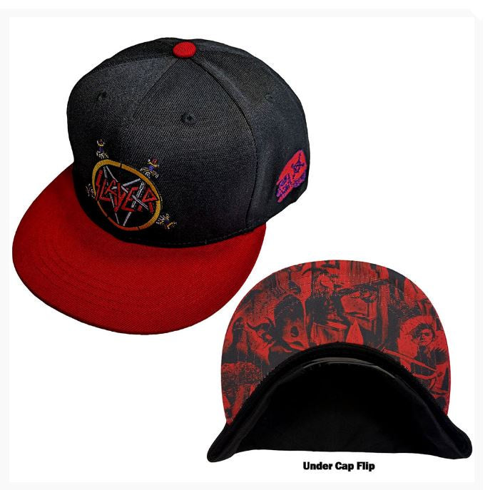Slayer Unisex Snapback Cap - Hell Awaits (Red & Black)