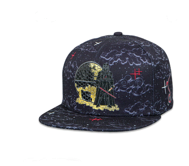 Darth Vapor x Dabstar Black Snapback Hat