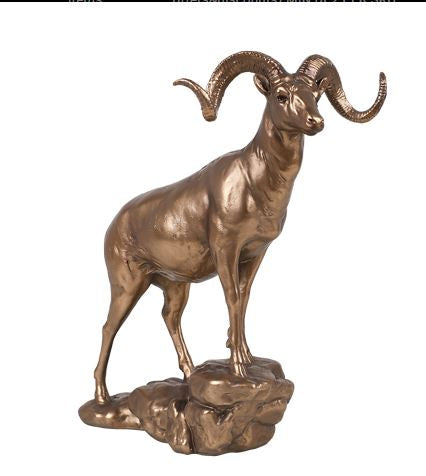 Bronze Bighorn Sheep Statue 13709