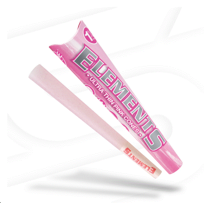 Elements Ultra Think Pink Cones - King Size