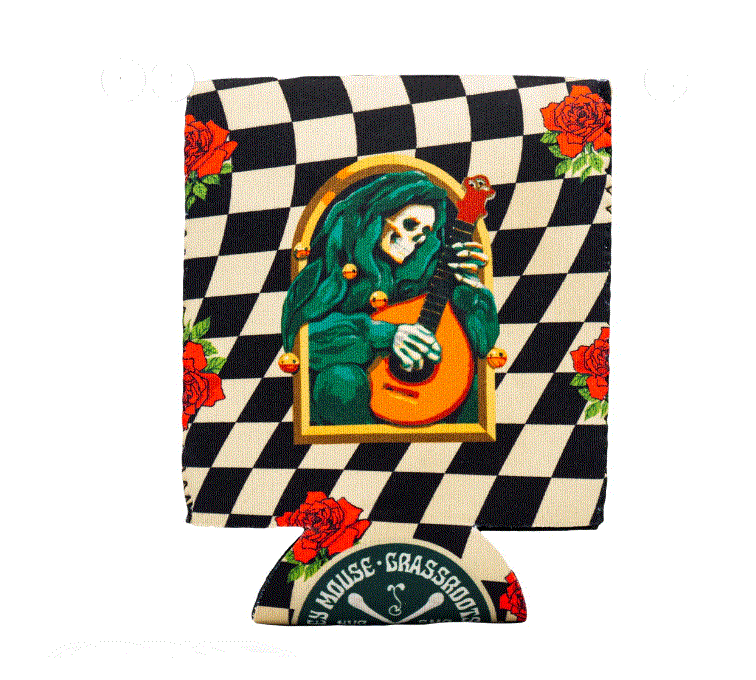 Stanley Mouse Mandolin Jester Never Summer Koozie