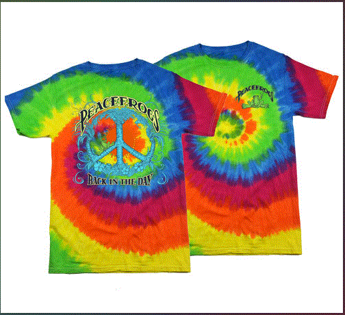 Peace Frogs Back In The Day Tie Dye T-Shirt