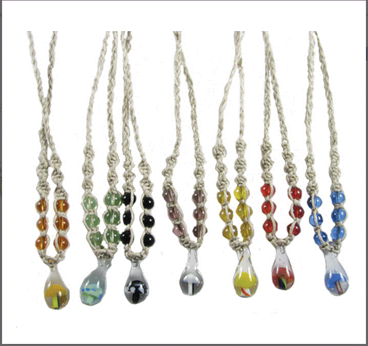 Magic Touch - Small Glass Mushroom Necklace