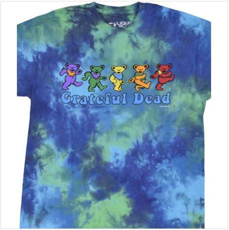 Grateful Dead Dancing Bears Tie-Dye T-Shirt