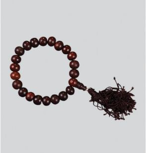 Rosewood Beaded Wrist Mala Bracelet
