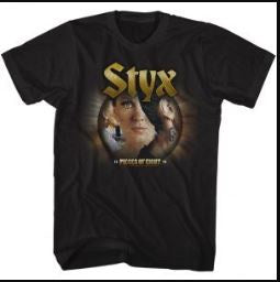Styx Pieces Of Eight Black T-Shirt