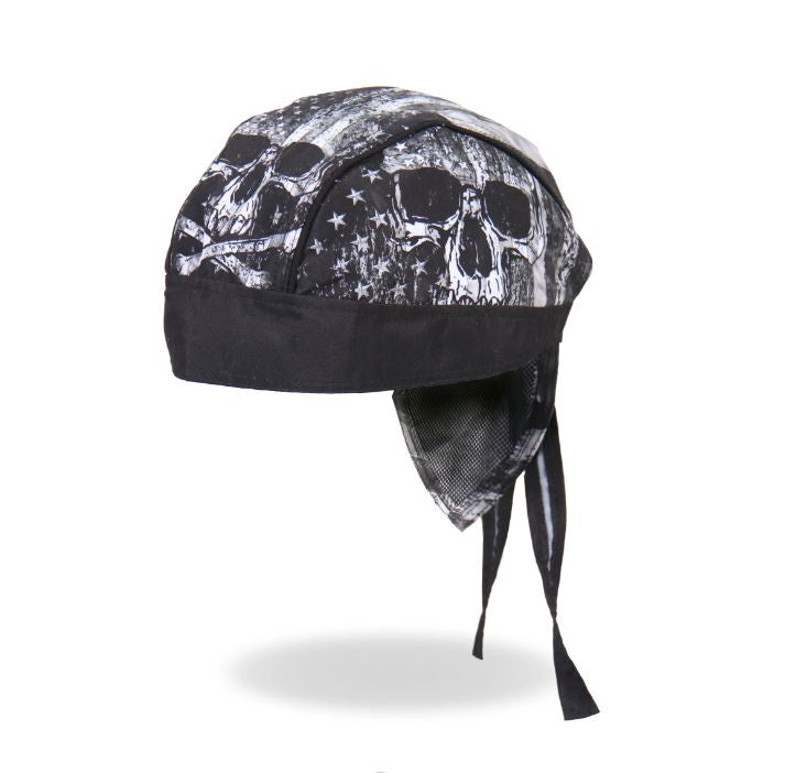 Hot Leathers - Skull Flag Lightweight Headwrap