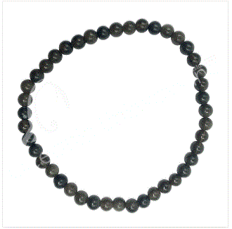 Black Obsidian Beaded Bracelet