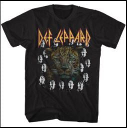 Def Leppard Leppard w/High N Dry Heads Black T-Shirt