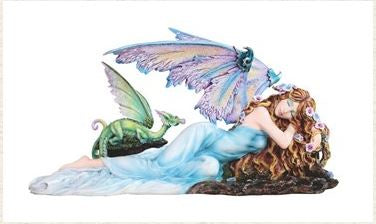 Dreaming Fairy w/Dragon Statue 92094