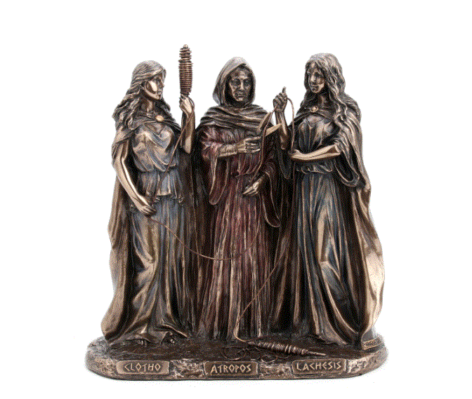 The Three Fates Of Destiny Goddesses Bronze Statue 77884