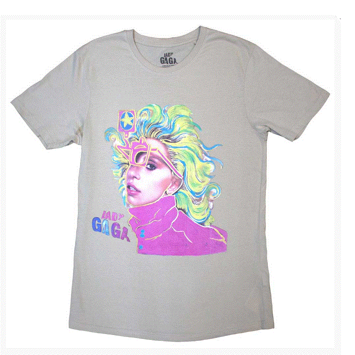 Lady Gaga Unisex T-Shirt - Colour Sketch