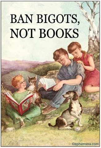 Ban Bigots. Not Books Magnet