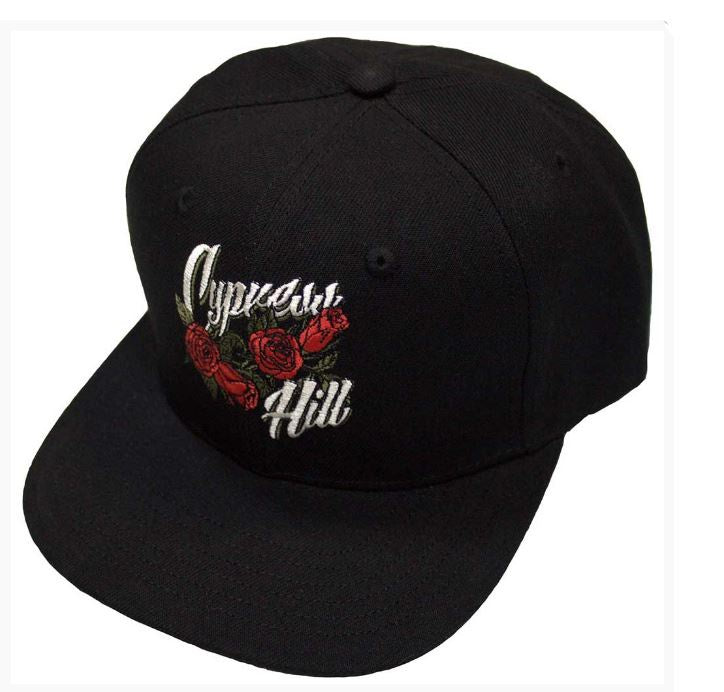 Cypress Hill Unisex Snapback Cap - Roses Logo (Black)