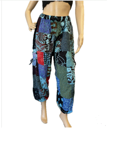 Magic Touch - Tie Dye Cotton Patch Pants