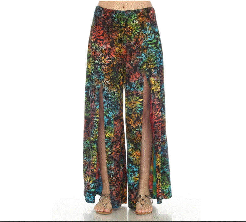 Lakhay's - Cactus Garden Slit Pants