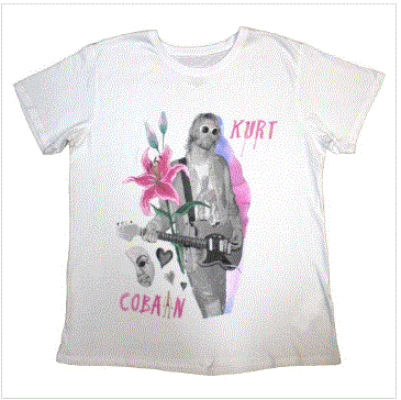 Rock Off - Kurt Cobain Flower Unisex T-Shirt
