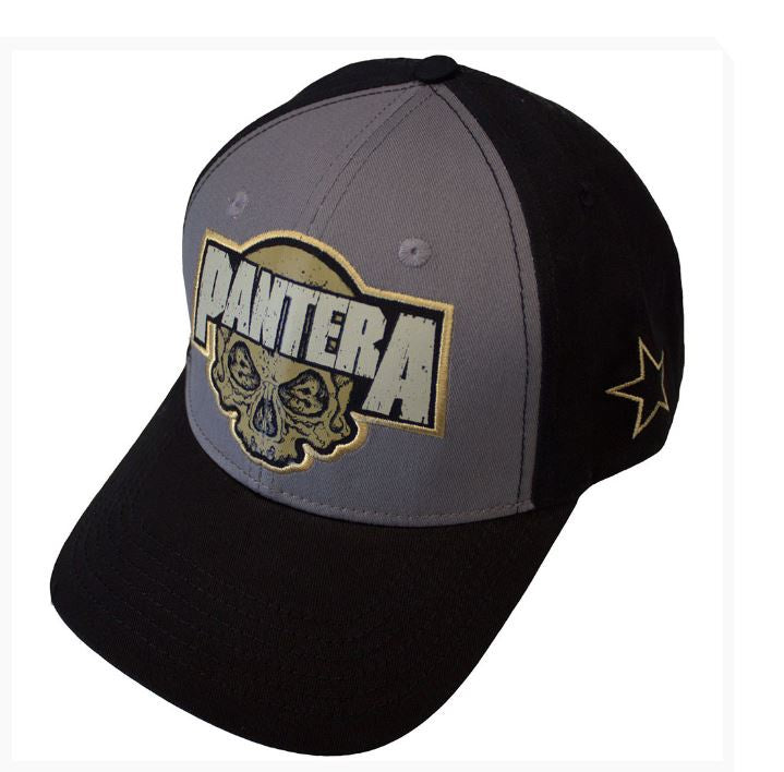 Pantera Unisex Mesh Back Cap - Skull (Black & Charcoal Grey)