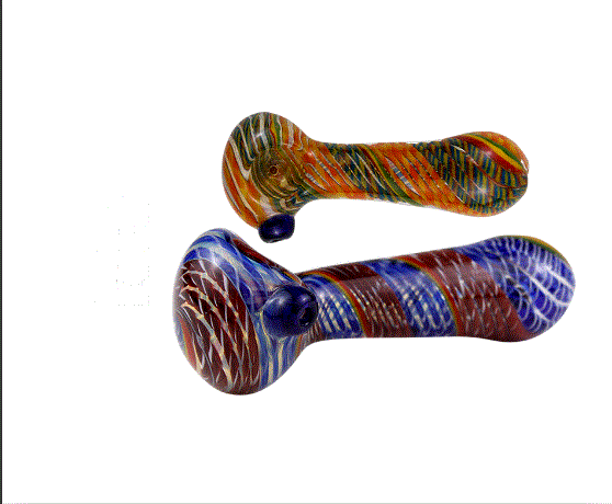 Skeye Wholesale - 4.5" Glass Spoon - Heart of Fire