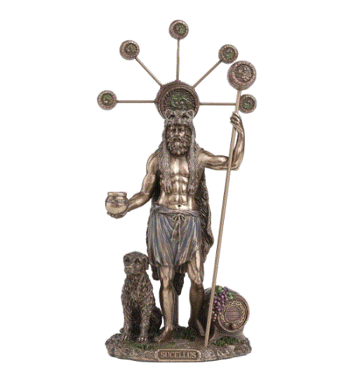 Sucellus Gallo-Roman God Bronze Statue