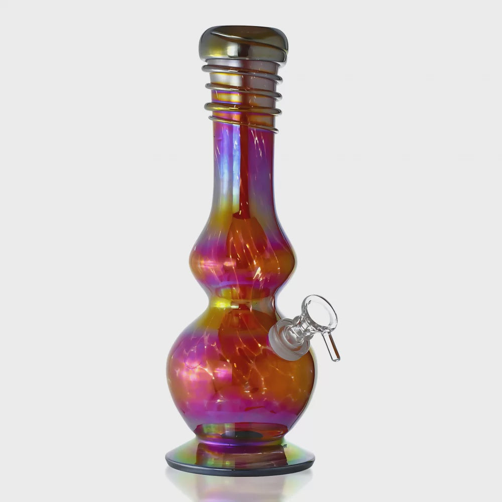 11" LG Snowman w/Hat Soft Glass Water Pipe