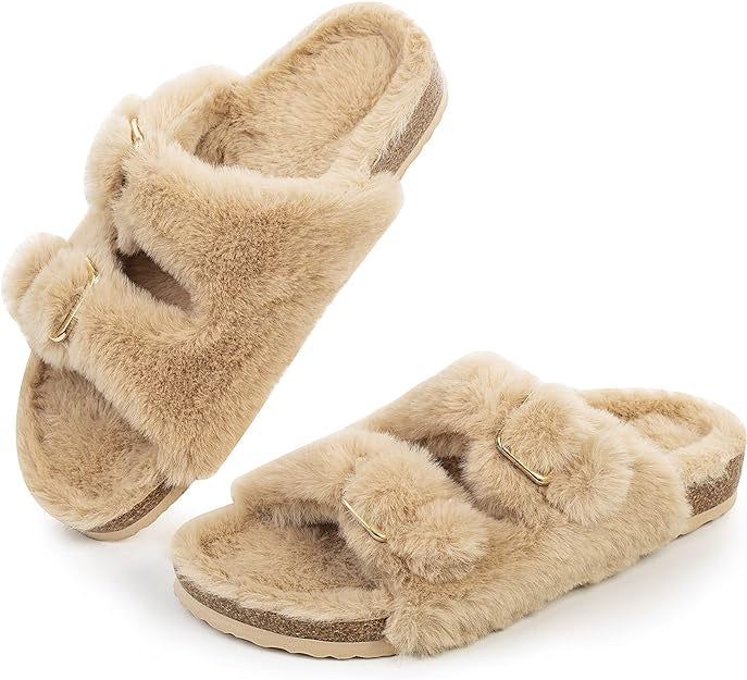 Furry Fuzzy Sandals- Assorted sizes