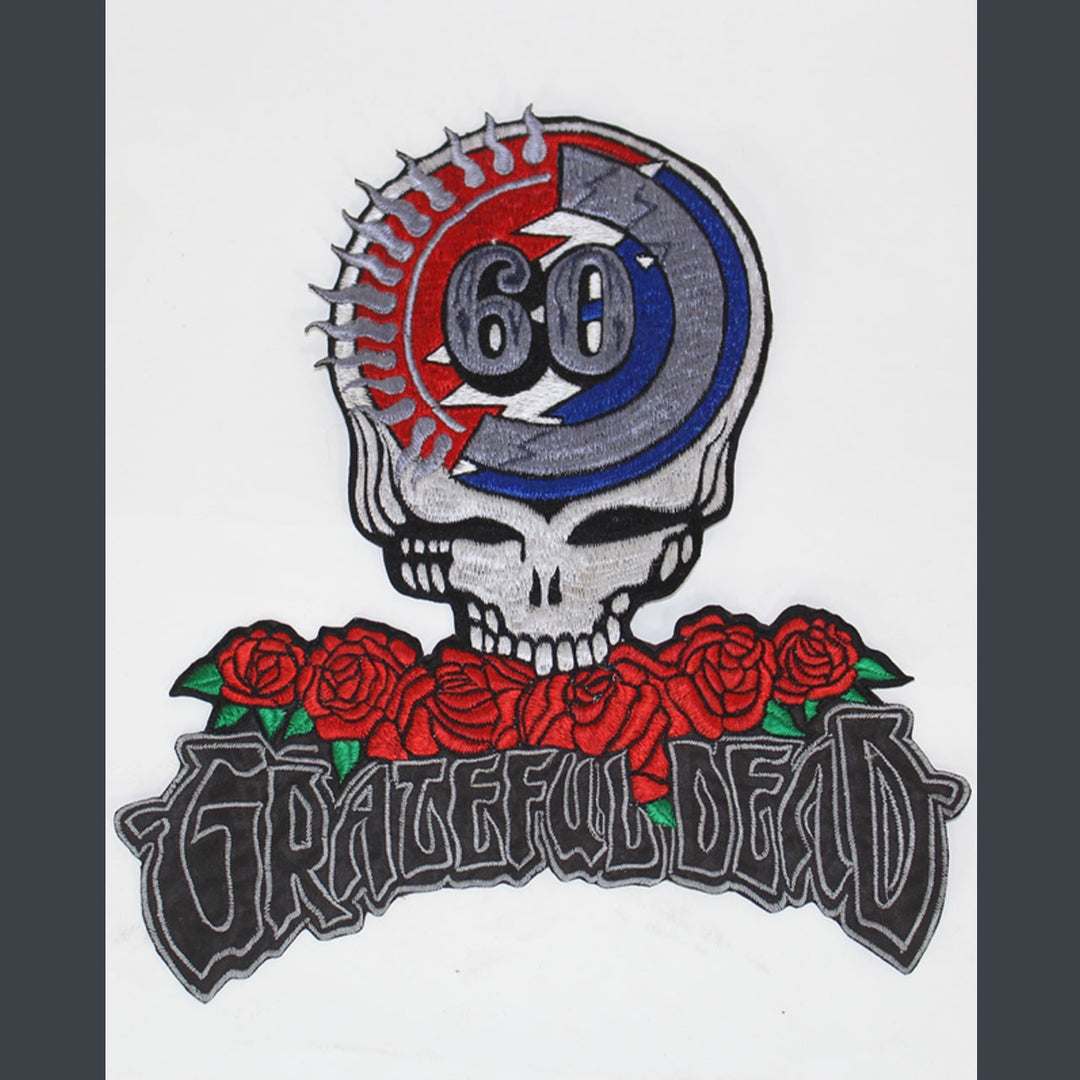 8" Grateful Dead 60th Anniversary Embroidered Patch