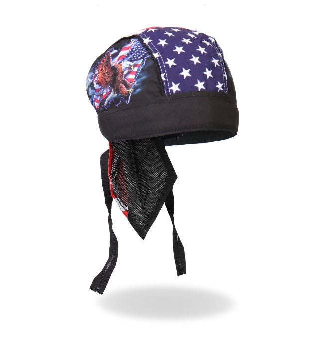 Hot Leathers - Flag And Eagle Light Weight Headwrap