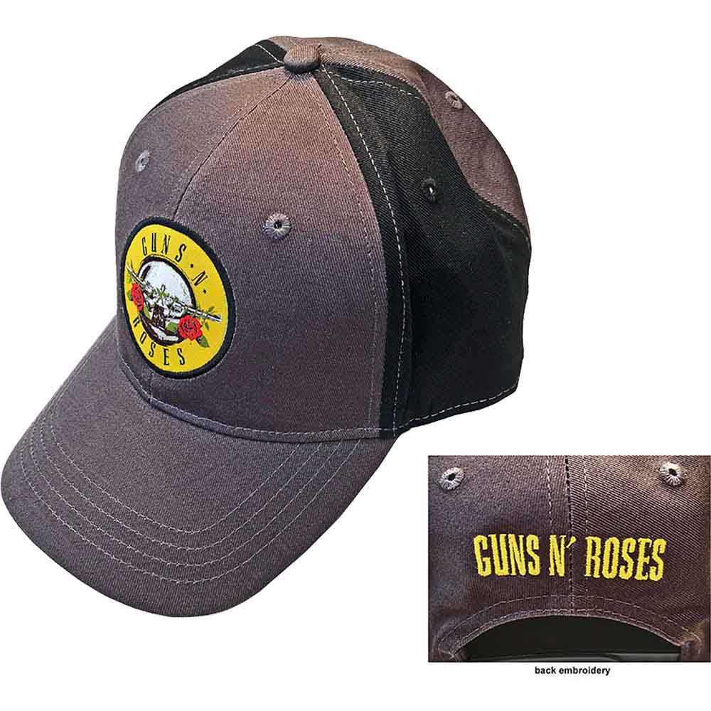 GUNS N' ROSES UNISEX BASEBALL CAP: CIRCLE LOGO II (2-TONE)