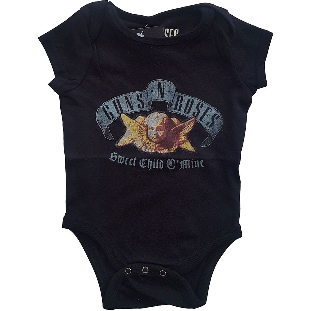 Guns N' Roses Kids Baby Grow - Sweet Child O' Mine (Black)