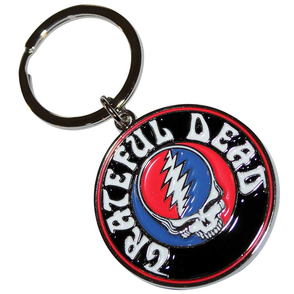 Grateful Dead Keychain: Steal Your Face Logo