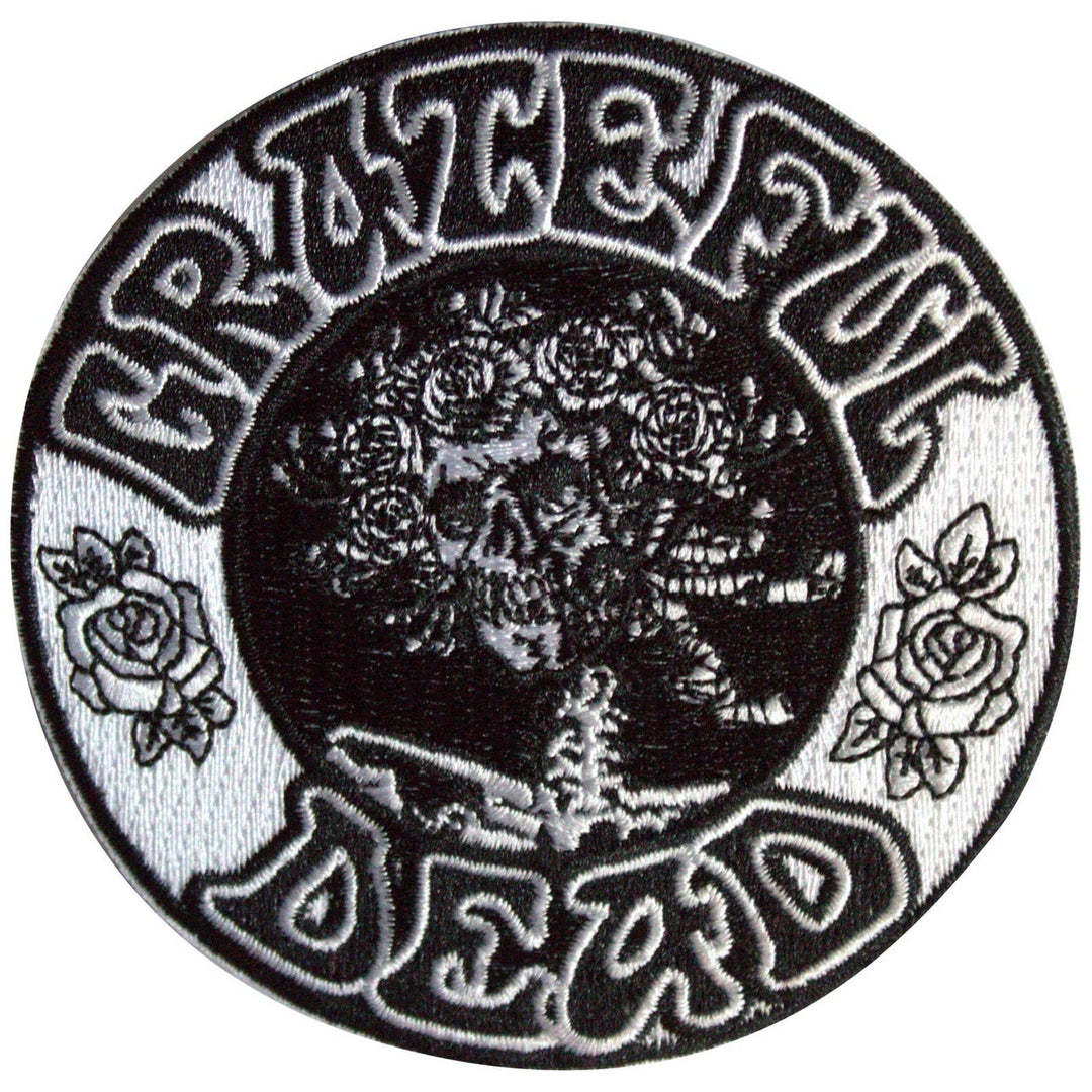 Grateful Dead Standard Patch - Black & White Bertha Circle