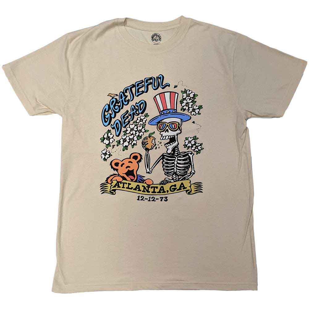 Grateful Dead Unisex T-Shirt Atlanta Flowers Natural