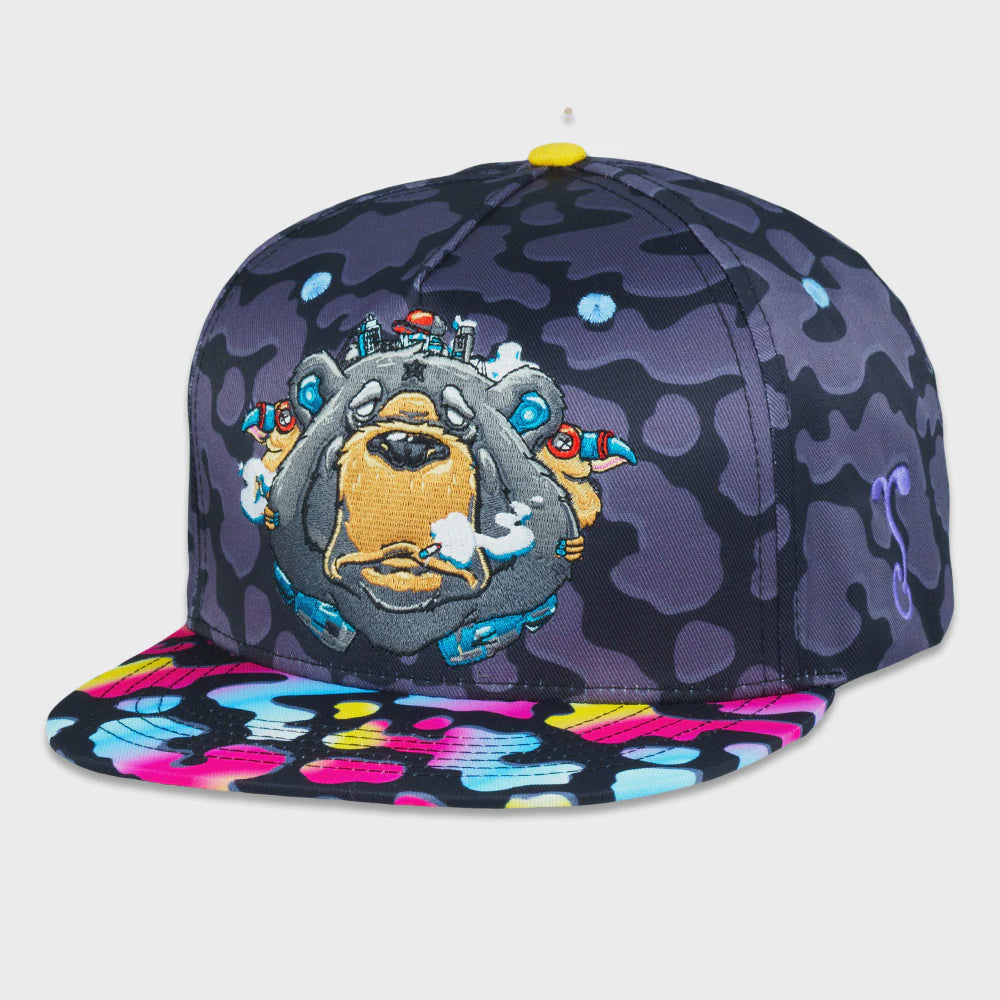 Tarbox Bear Black Snapback Hat