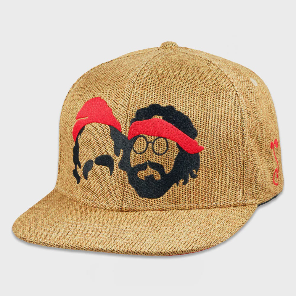 CHEECH AND CHONG SILHOUETTE TAN SNAPBACK HAT