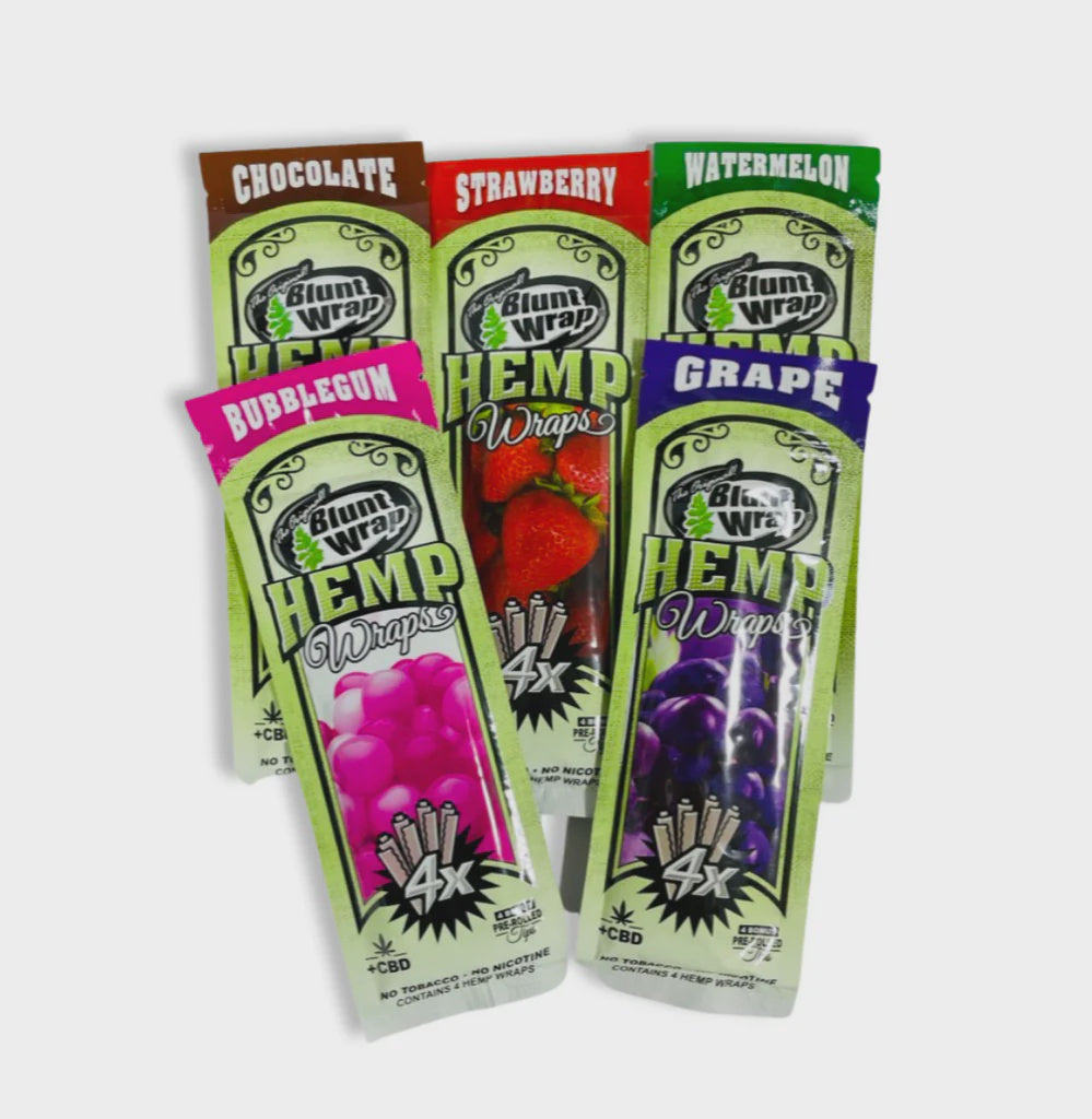 Blunt Wrap Hemp Wraps 4pk +CBD